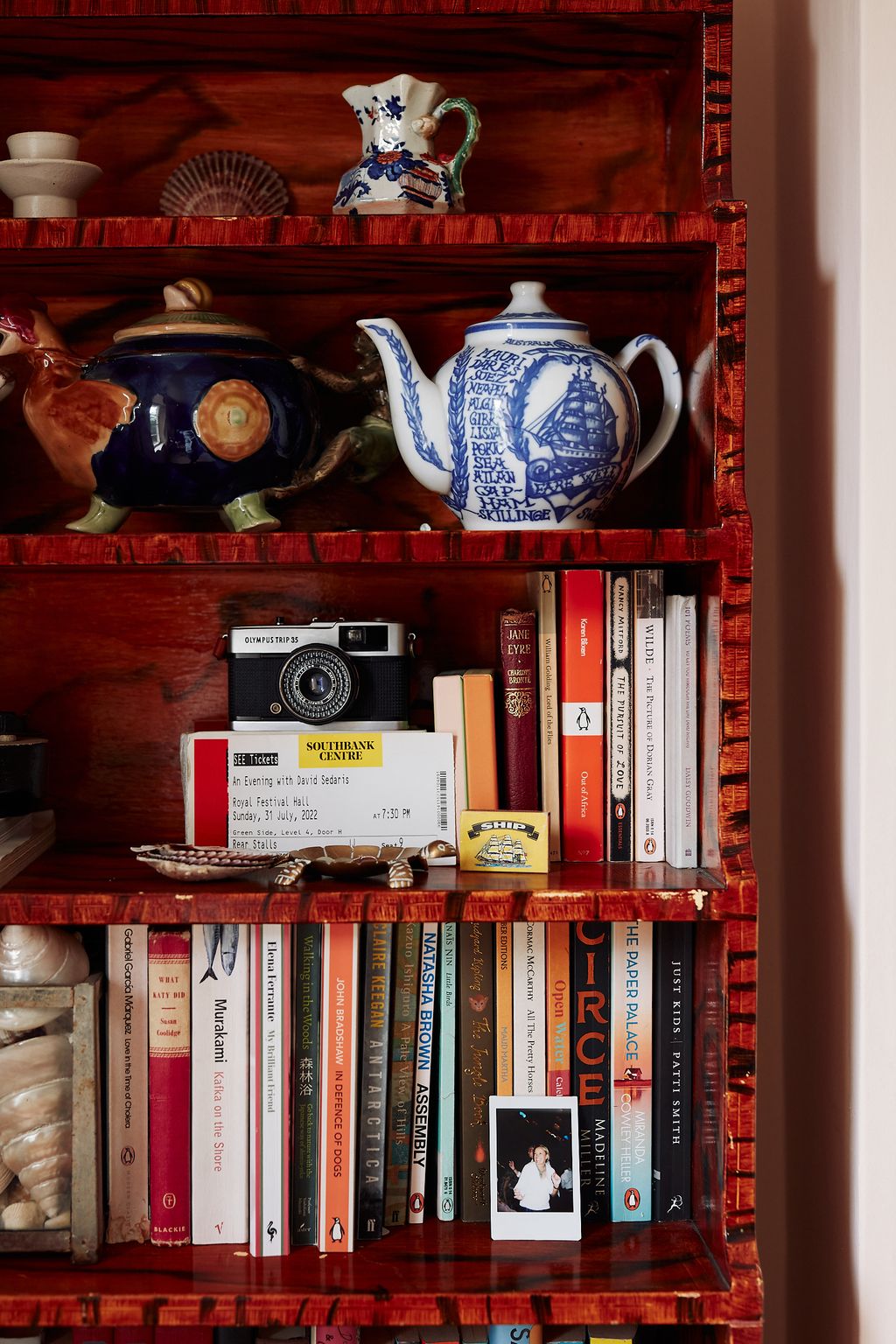 The Majolica chicken teapot is sourced by Kate from Ebay.