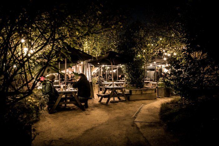 The unassuming redbrick exterior of this sweet little pub does not do justice to its vast bountiful back garden. Though...