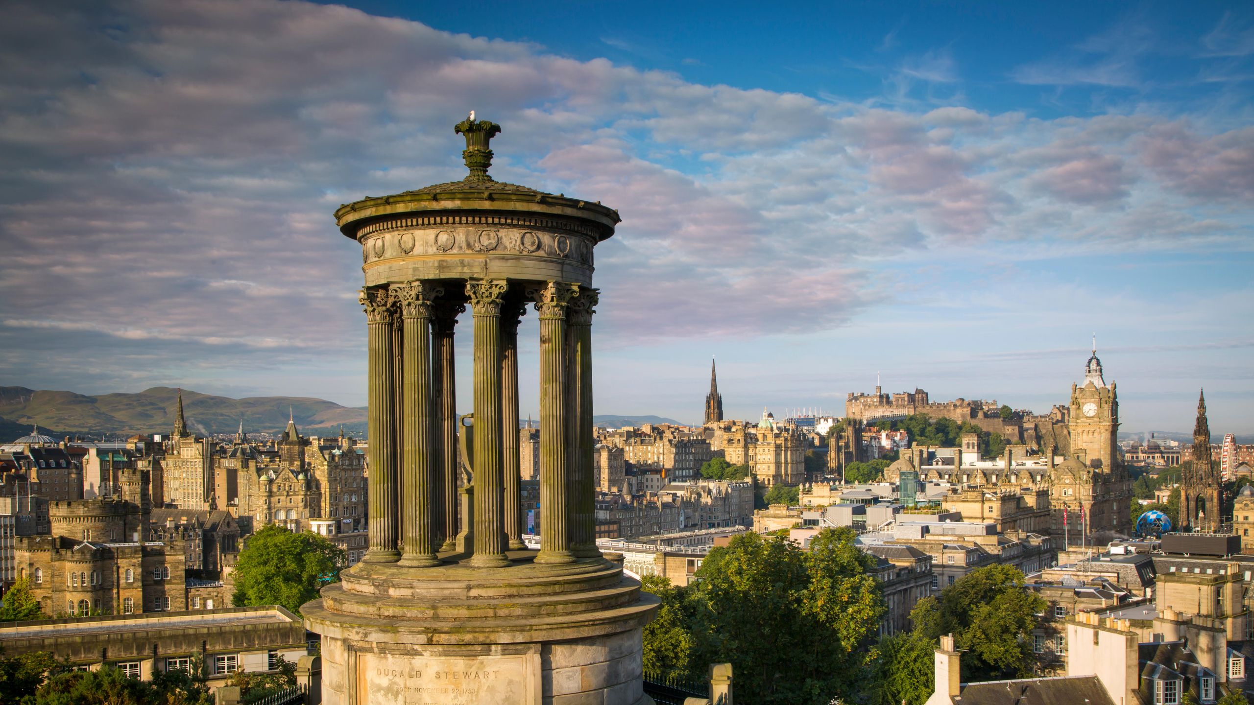 A view from Calton Hill over Edinburgh
