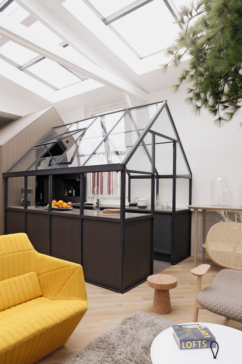 French designer Grgoire de Lafforest came up with the ingenious idea of building a series of small cabins inside his...