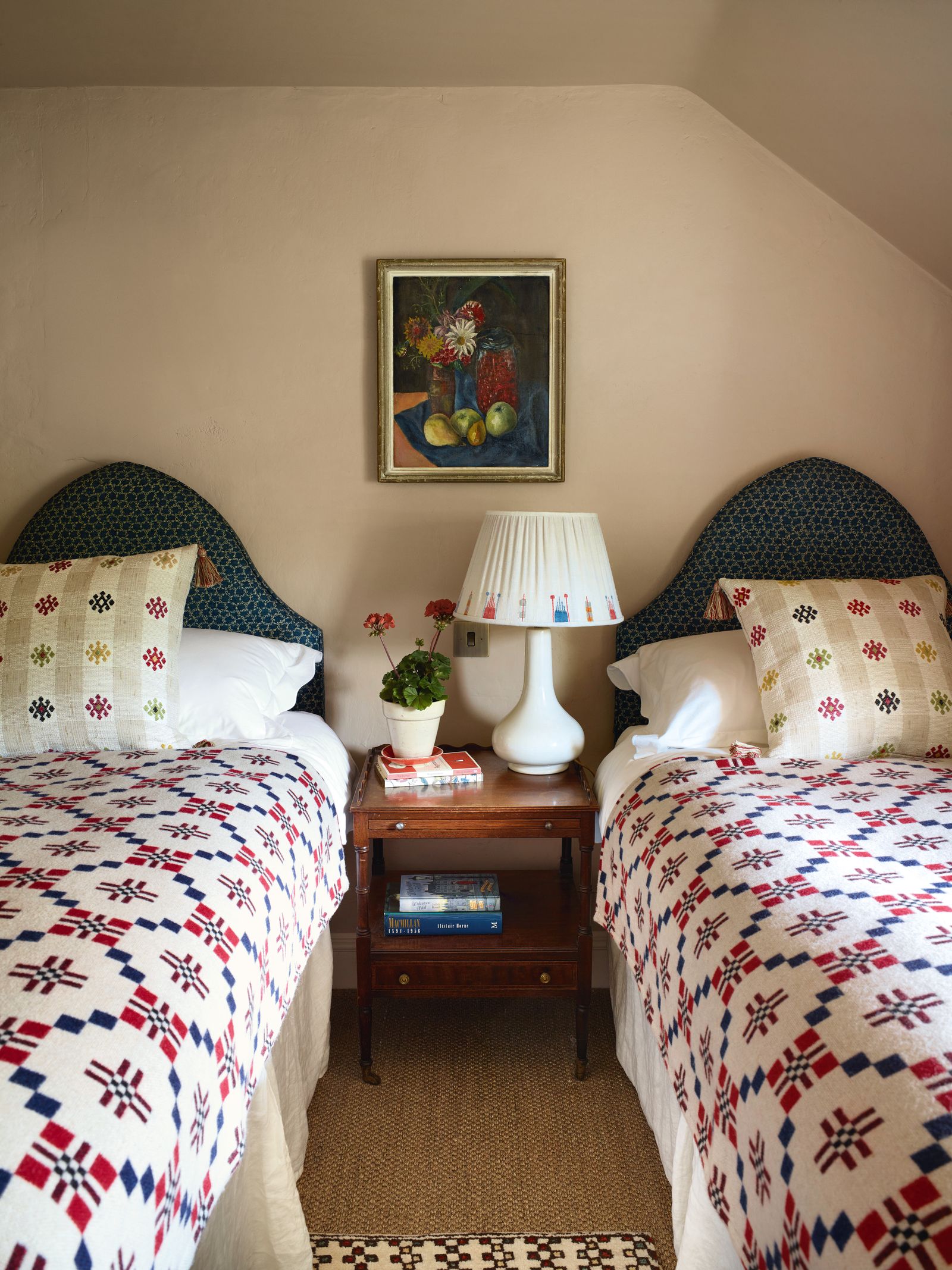 The bedroom of a Norfolk cottage by Anna Haines