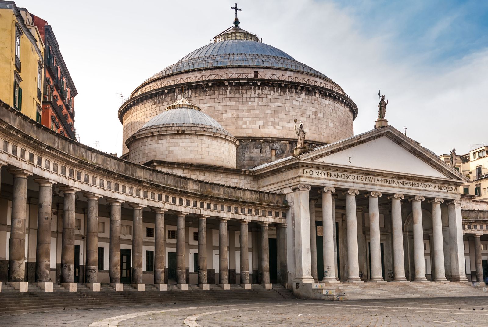 DFYNJX San Francesco di Paola Plebiscito Square Naples Italy