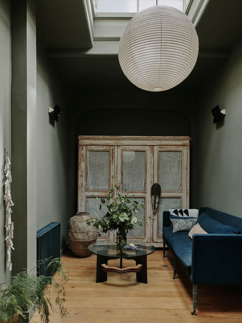 For a deeply moody colour combination try murky dark greens with navy blue. Cassandra Ellis of paint brand Atelier Ellis...