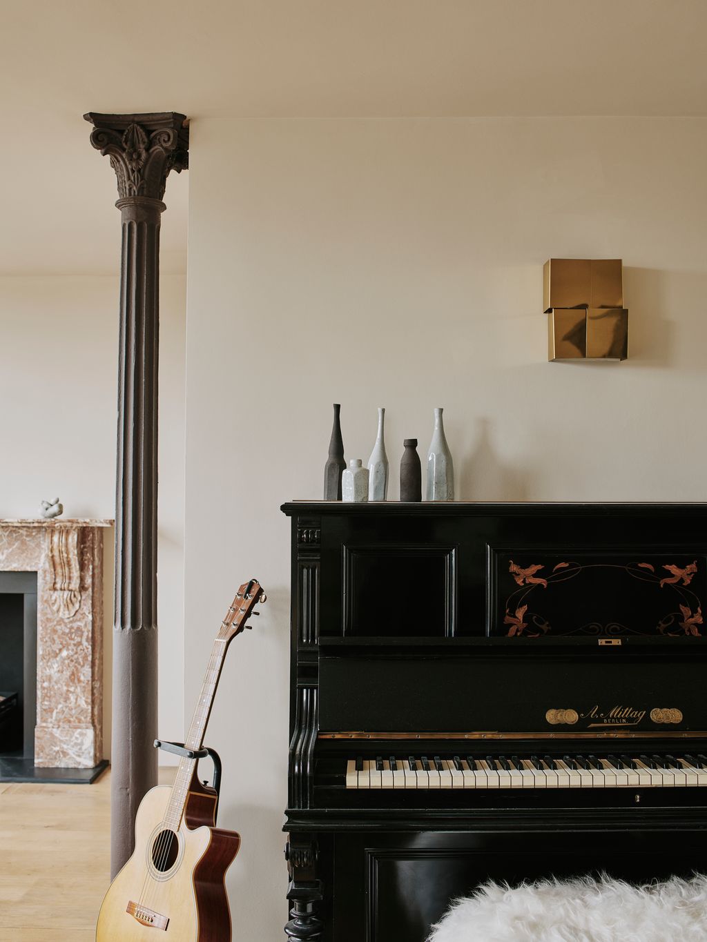 Cassandra's vast collection of ceramics seen throughout the house are some of the only pieces  save for antiques and...