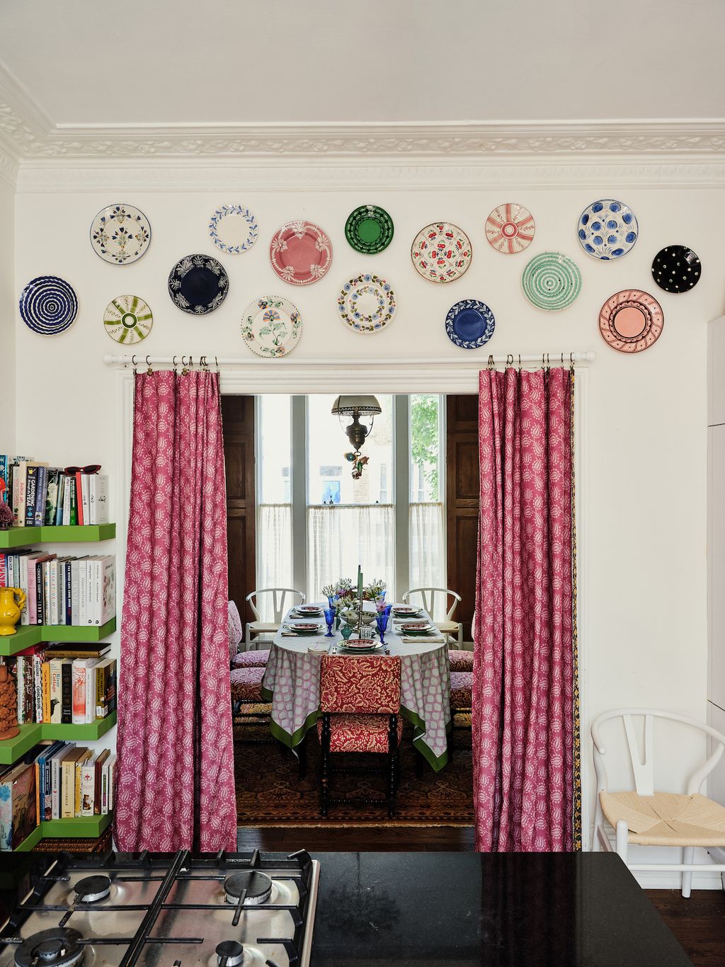 In their flat Olympia and Ariadne Irving have done the same thing between the kitchen and dining room. Its ideal when...