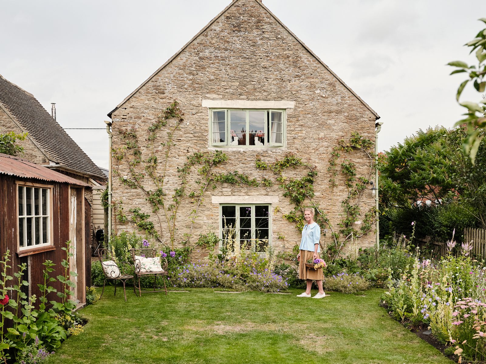 Alexandra in her garden