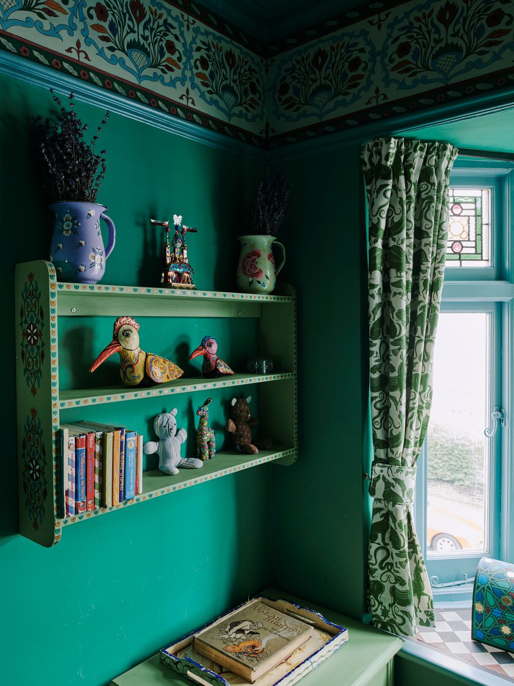 In the nursery of artist Natasha Mann's London house the scheme is rich and sophisticated in deep greens. The benefit of...