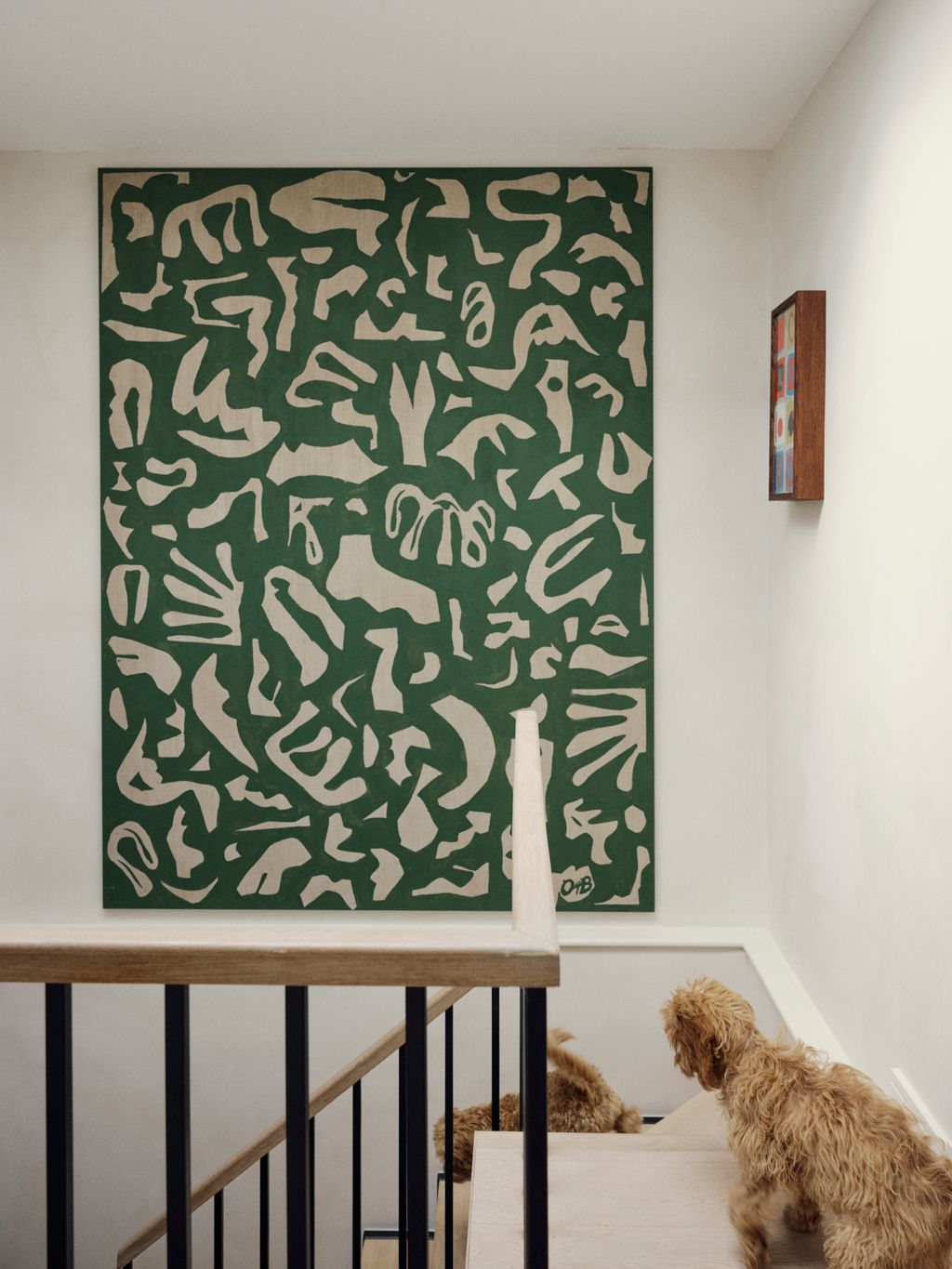 Finding a piece of art larger enough to feel the vast double height staircase was proving an expensive and difficult...