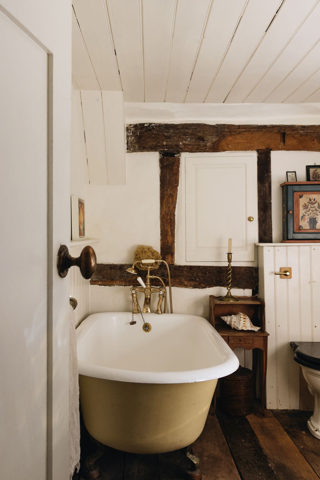 Is there anything more charming than a country cottage bathroom In this idyllic 17thcentury Sussex cottage the...