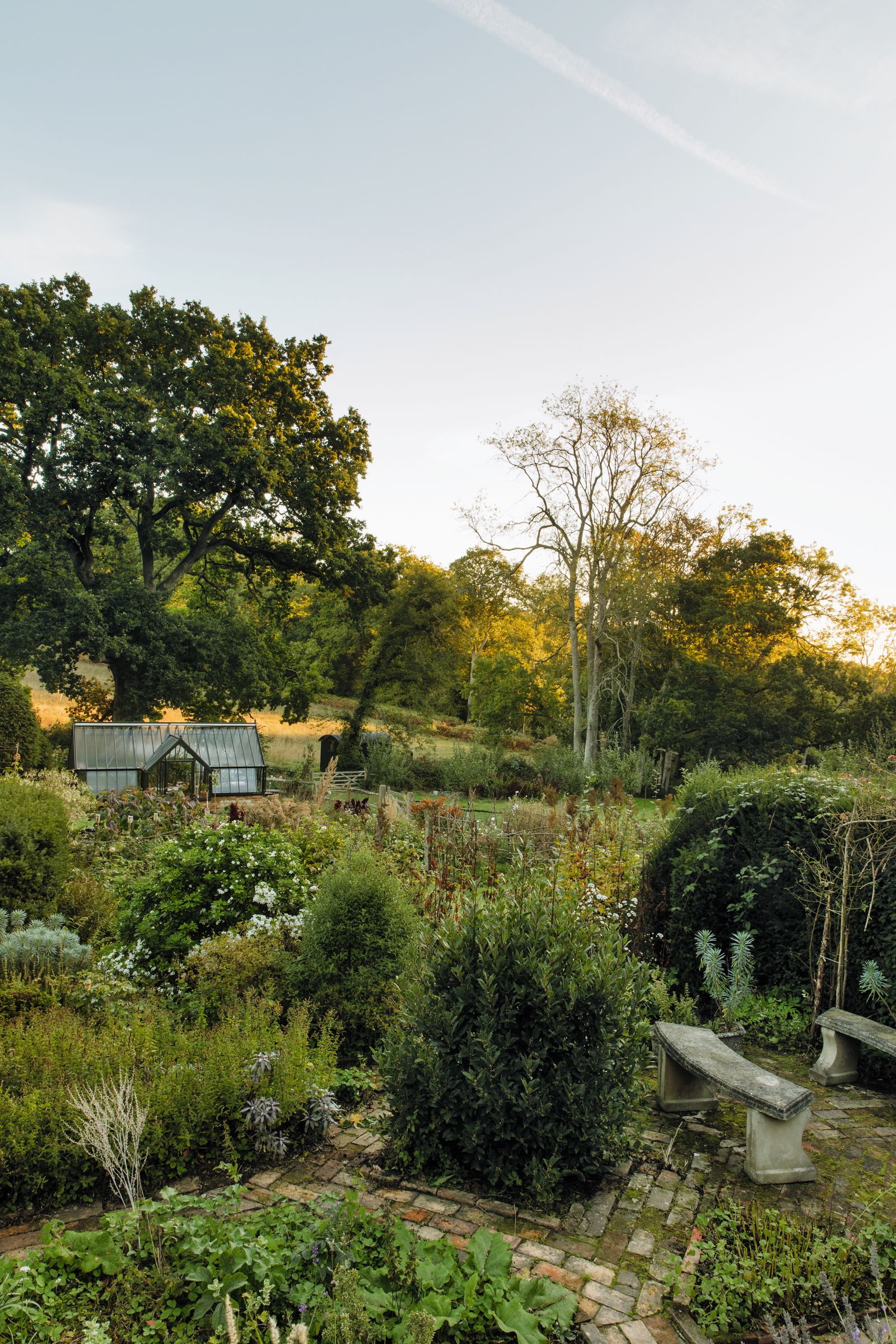 Milli has created a cutting garden between the cottage and the meadow