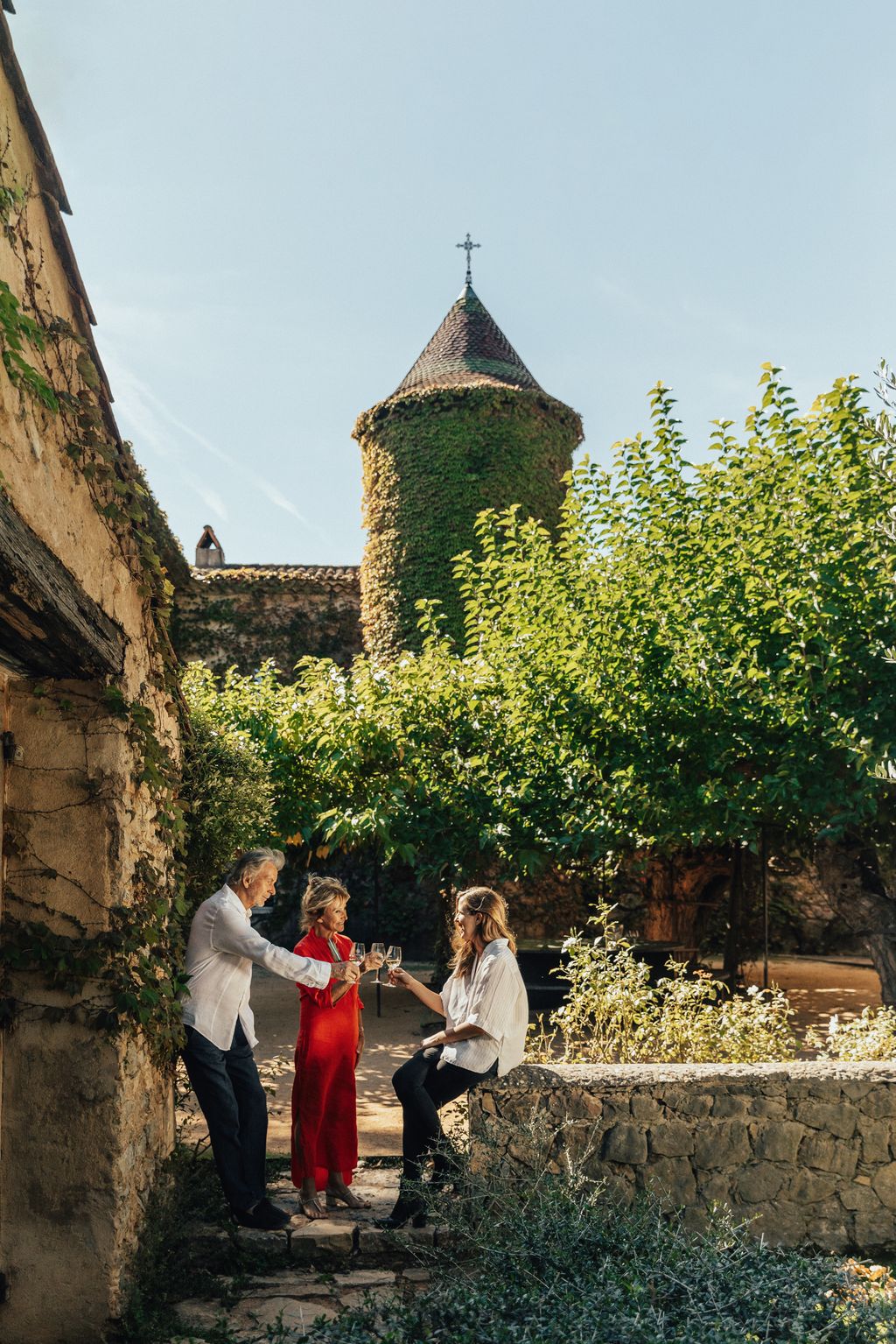 At Peyrassol with Mathilde Marchand who is the head of its art collection.