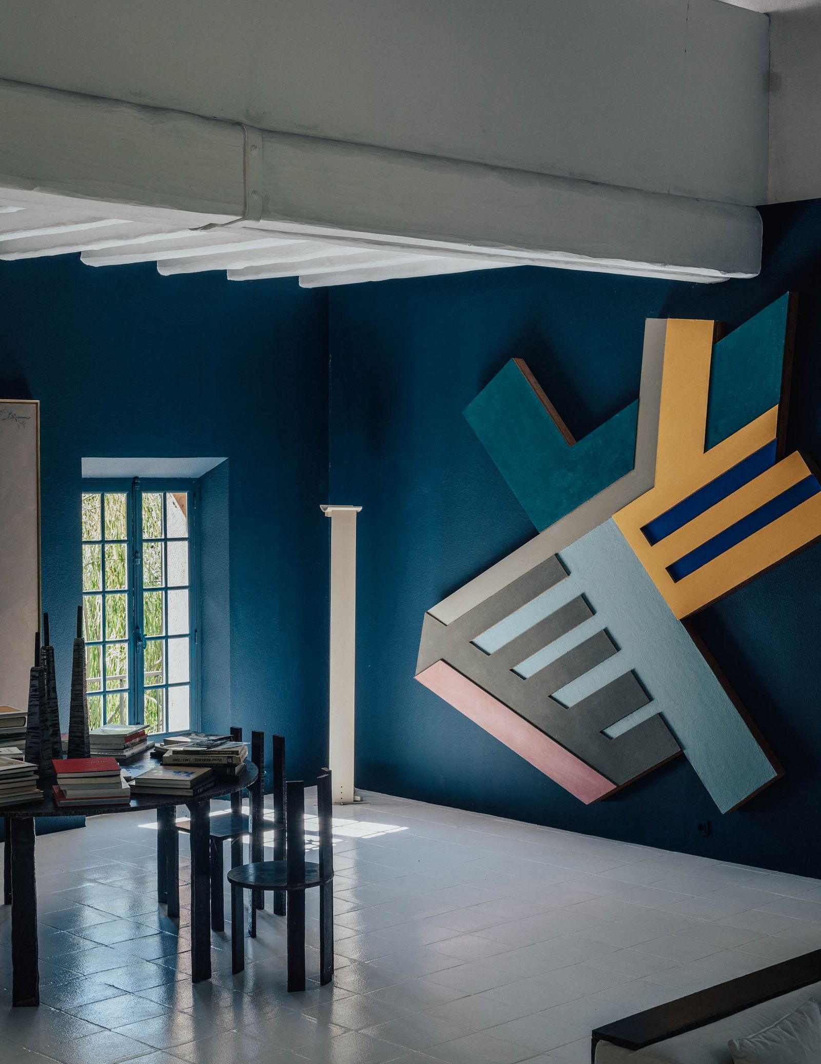 At home in Provence with the conceptual artist Bernar Venet