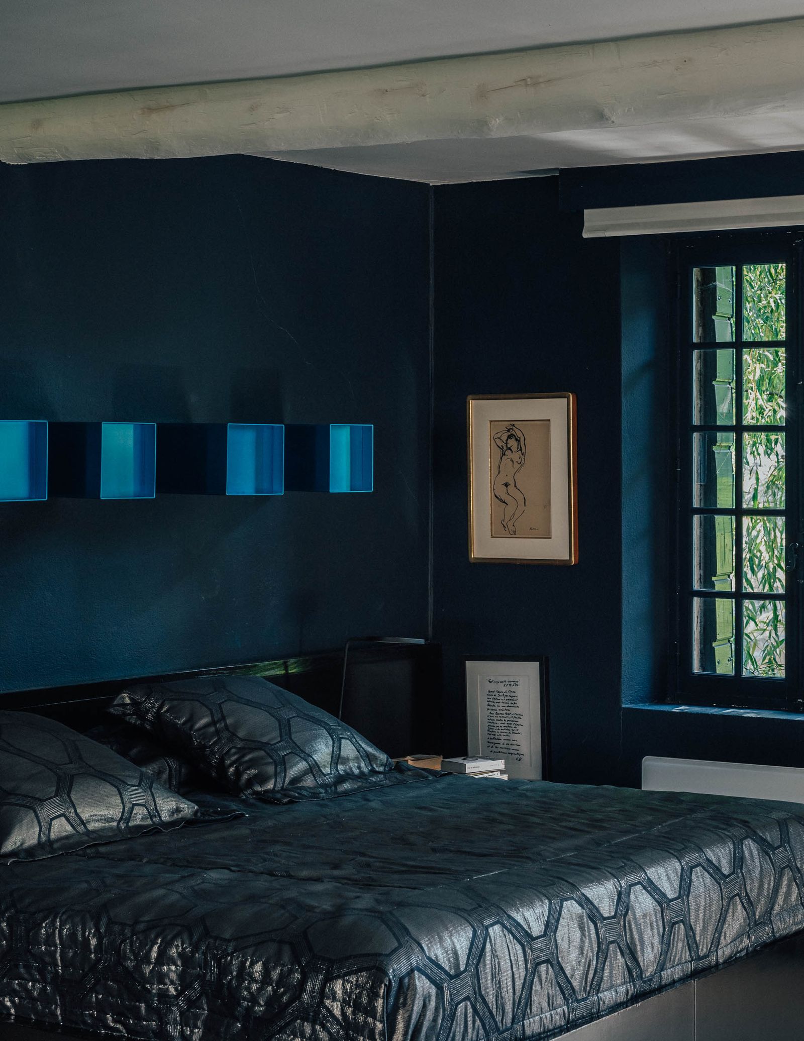 At home in Provence with the conceptual artist Bernar Venet