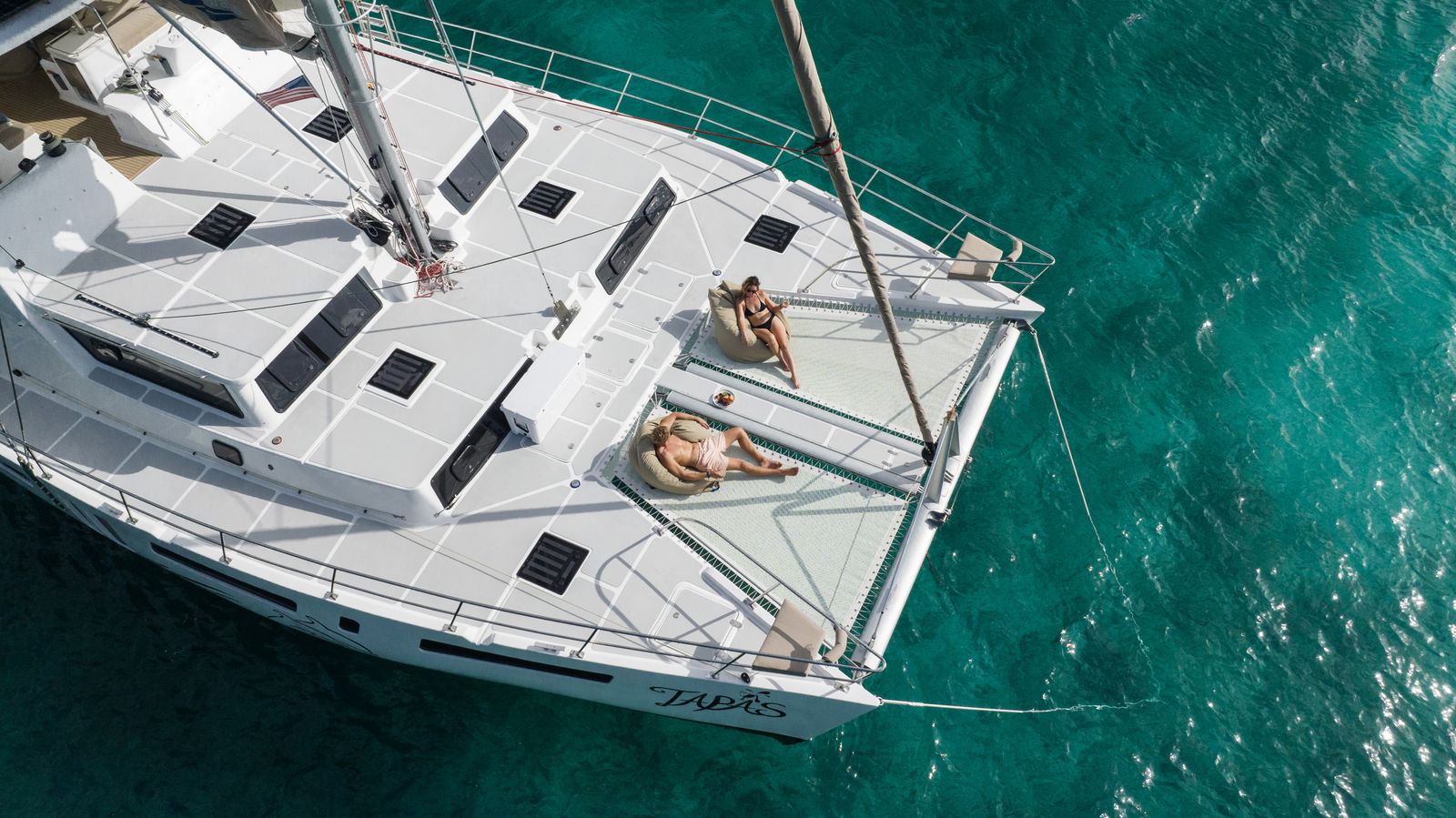 Sailing a catamaran with Dream Caribbean Blue