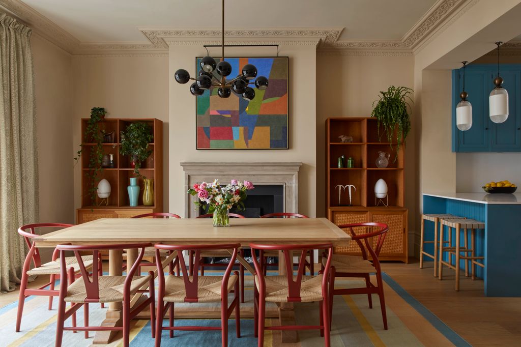 Guinness delivered on her clients wish for an extendable dining table with a bespoke farmhouse design by Stride  Co. “It...
