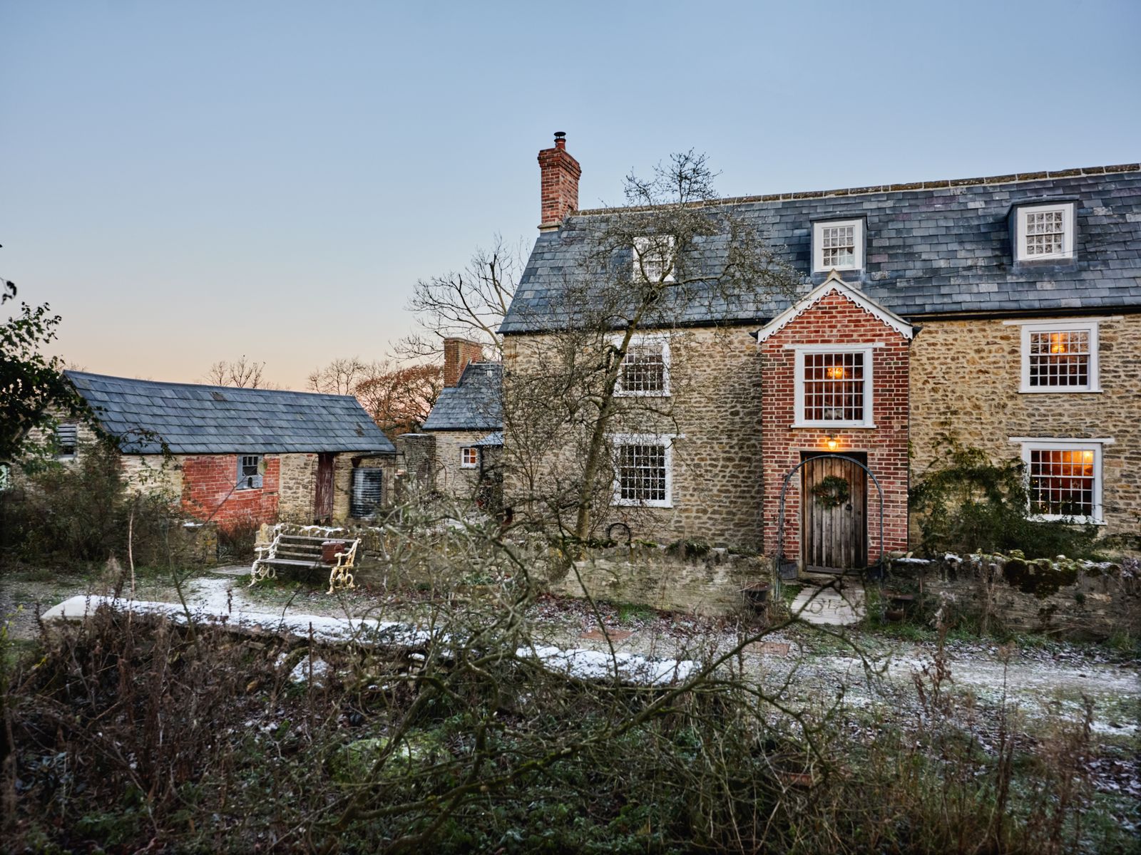 Built of local Somerset stone the farmhouse dates back in parts to the 1700s.