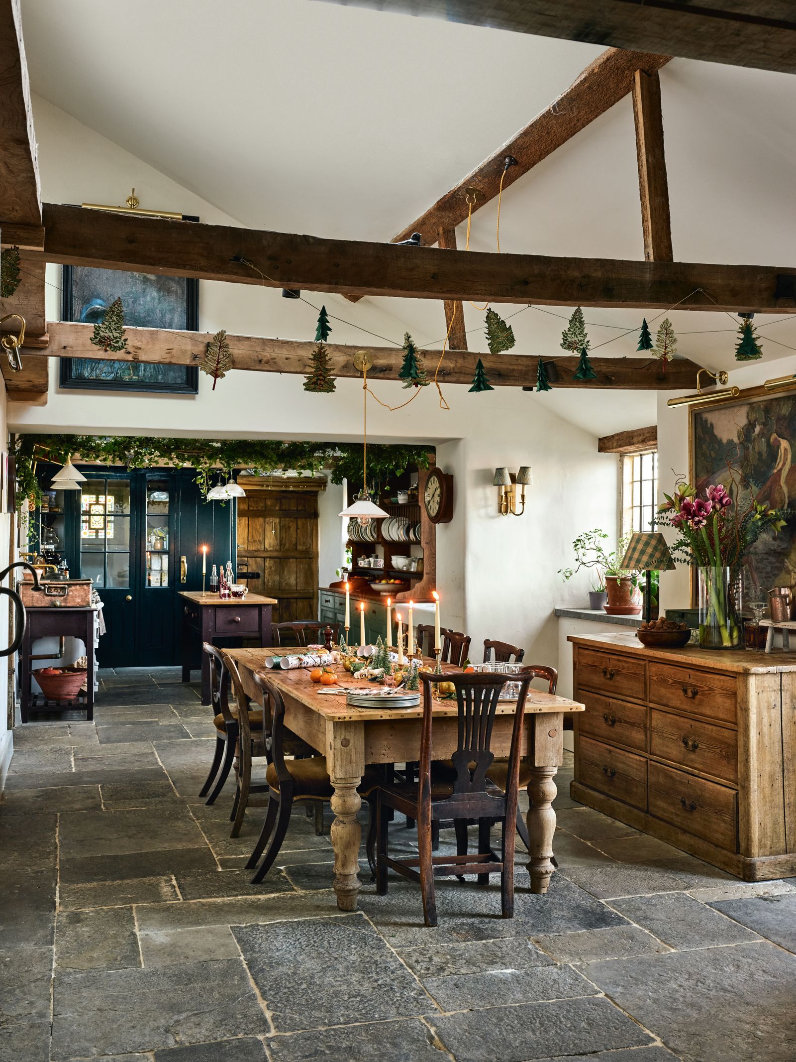 Christmas at a charming Somerset farmhouse.