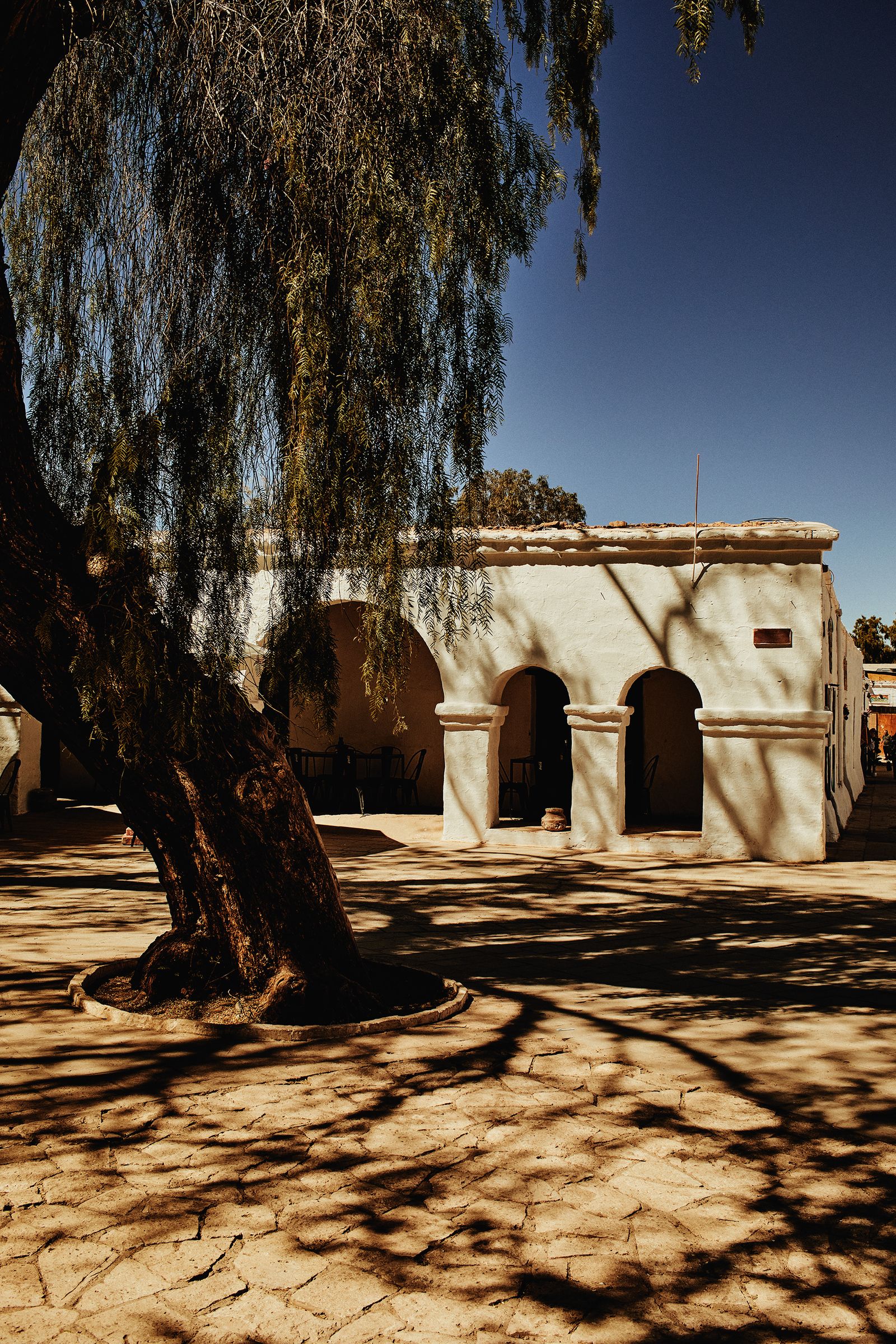 A caf in the centre of the town of San Pedro de Atacama Chile.