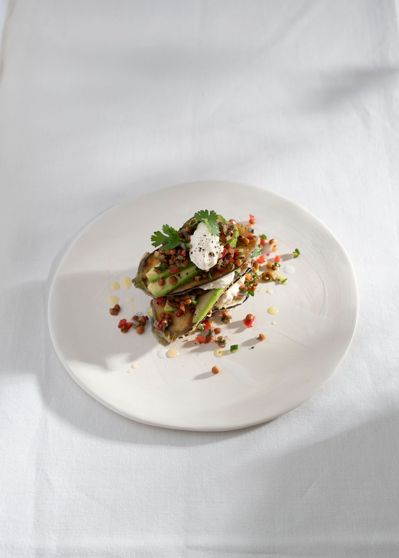 Aubergine millefeuille