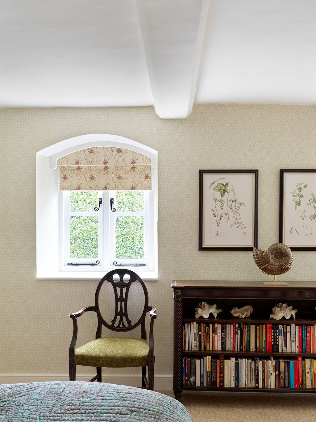 Here the reverse of Studio Duggans scoopscallop  has been implemented this blind in an 18thcentury Dorset dairy has an...