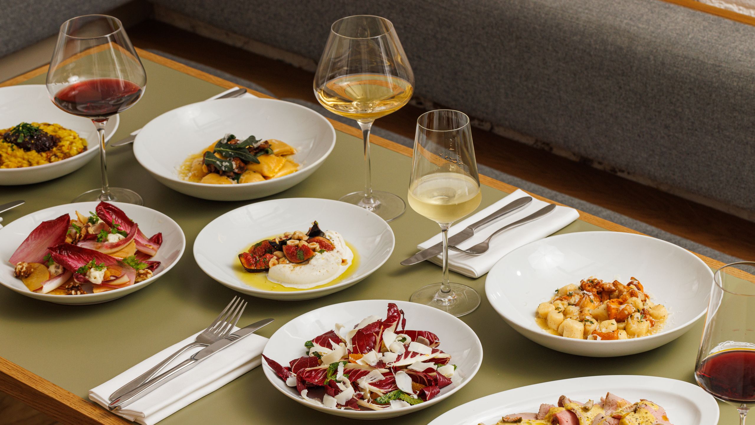 Image may contain Brunch Food Cutlery Fork Plate Food Presentation Blade Knife Weapon Dining Table and Furniture