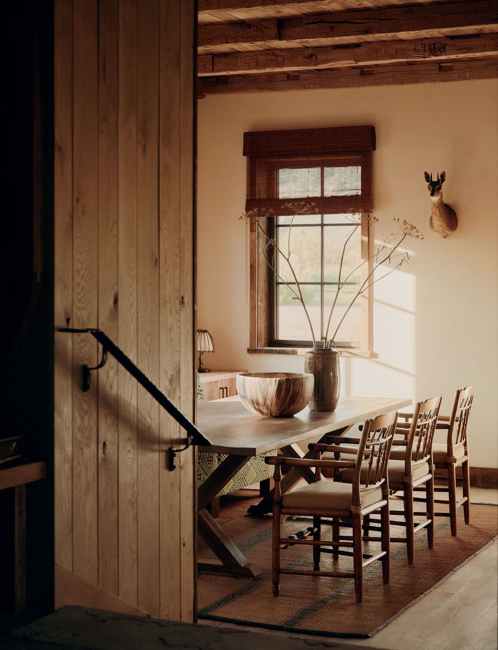 Image may contain Indoors Interior Design Dining Table Furniture Table Architecture Building Dining Room and Room