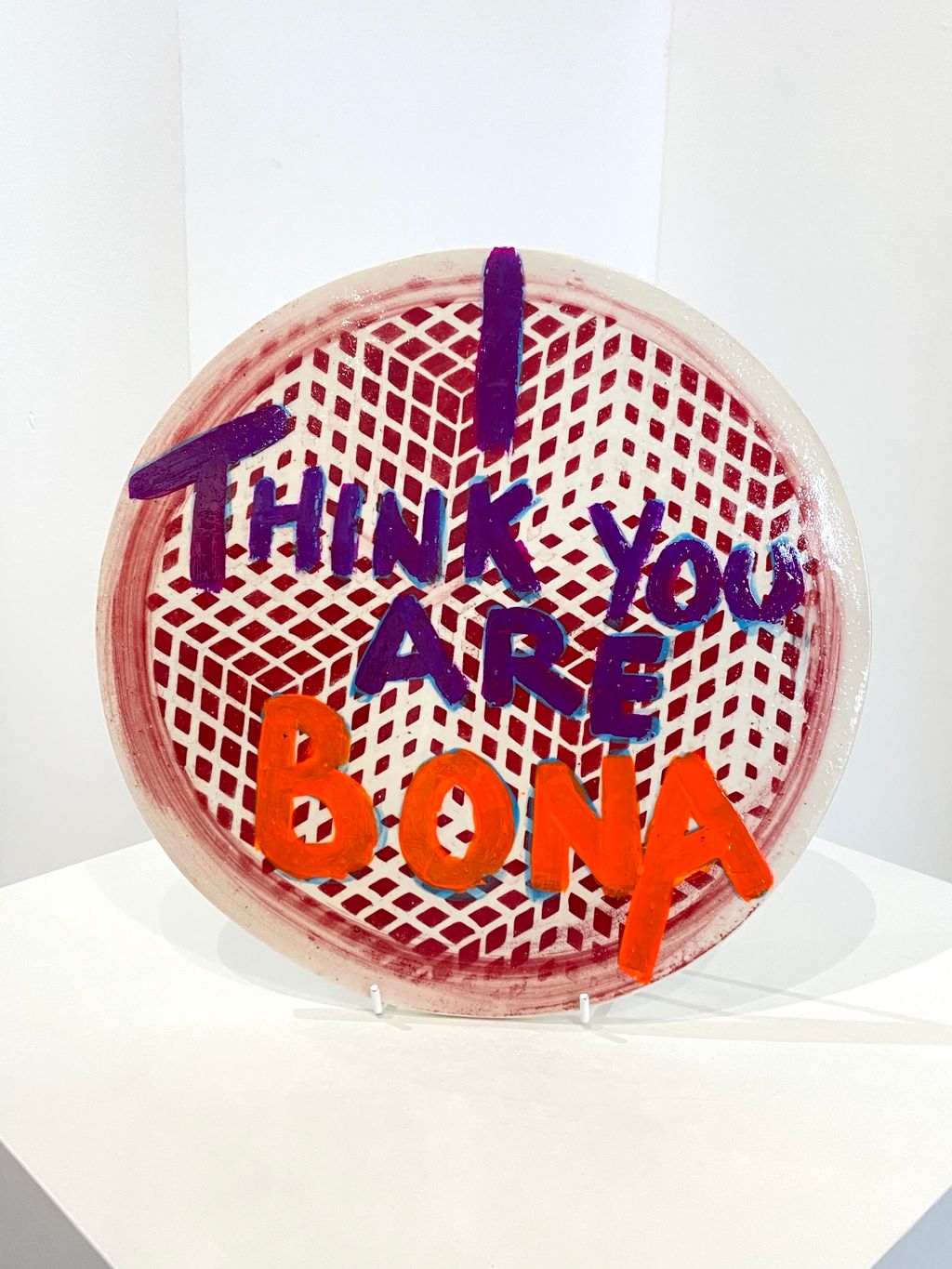 Image may contain Art Handicraft Pottery Birthday Cake Cake Cream Dessert Food and Text