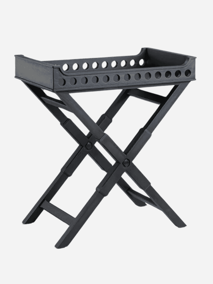 Image may contain: Furniture, Table, and Tray