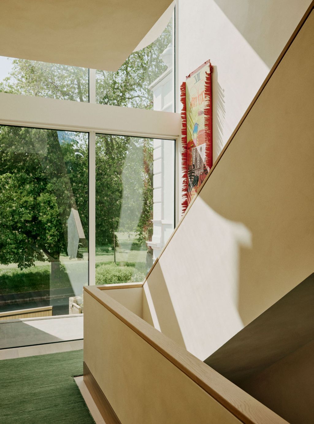 Image may contain Indoors Interior Design Window Windowsill Architecture Building House Housing and Staircase