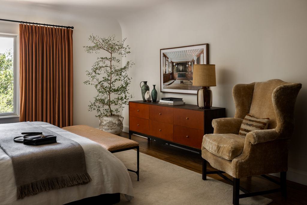 Image may contain Plant Lamp Chair Furniture Bed Indoors Interior Design Home Decor Art Painting and Accessories