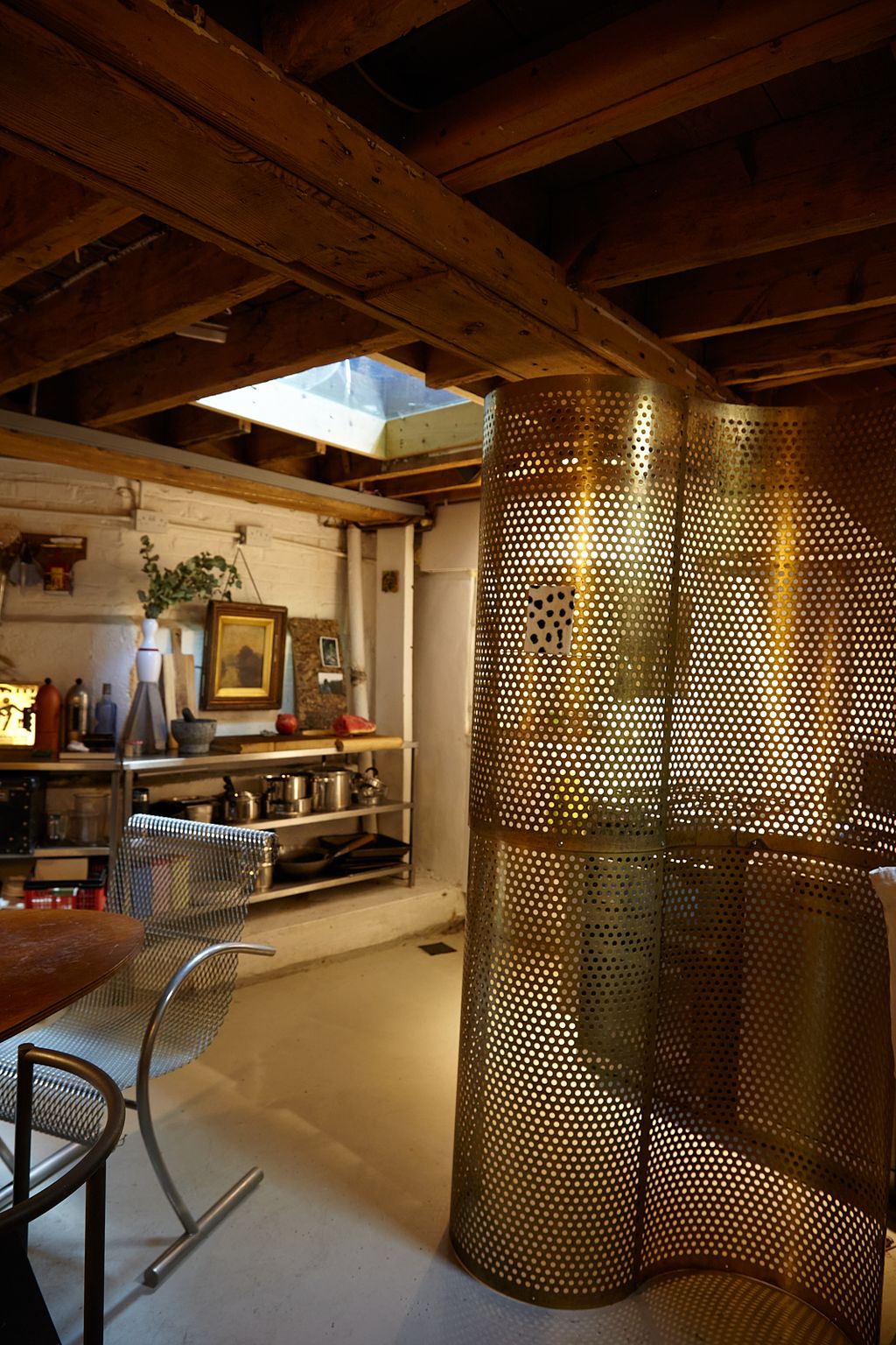 Image may contain Indoors Interior Design Floor Wood Chair Furniture Flooring Architecture Building and Dining Room