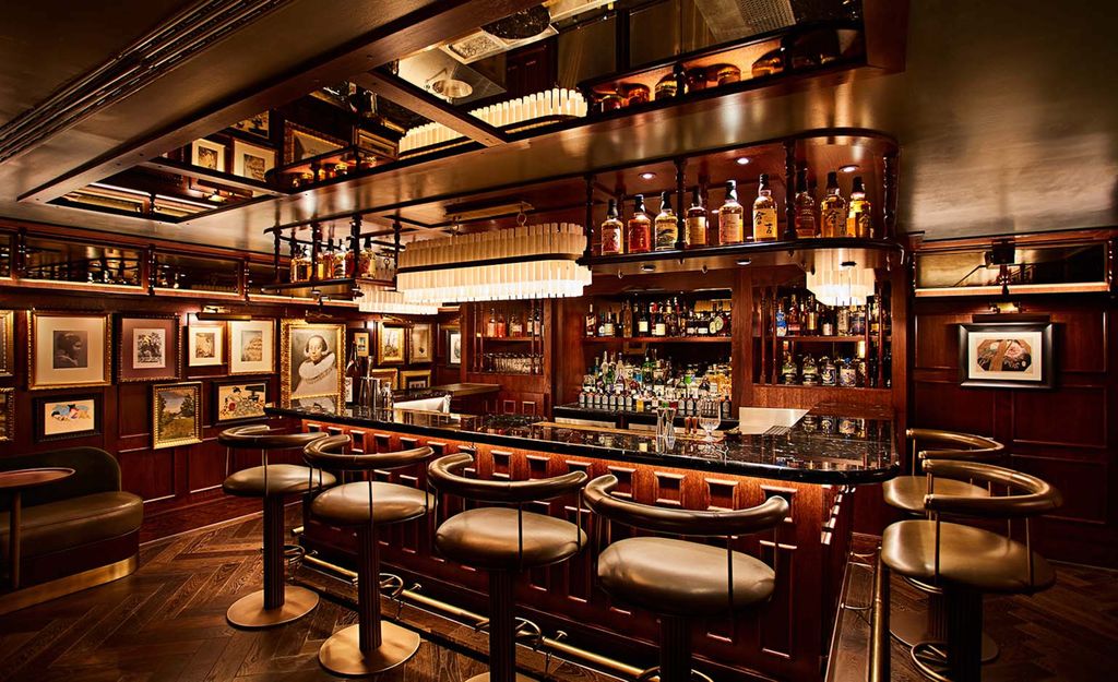 Image may contain Bar Art Painting Chair Furniture and Couch