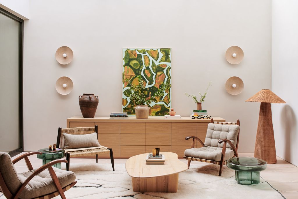 Image may contain Home Decor Indoors Interior Design Coffee Table Furniture Table Architecture and Building
