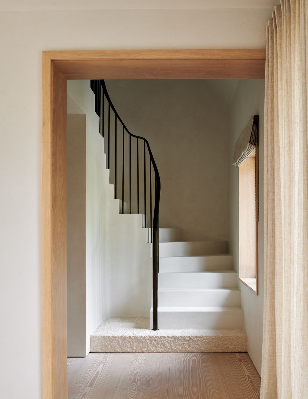 Image may contain Architecture Building House Housing Staircase Indoors Interior Design and Foyer