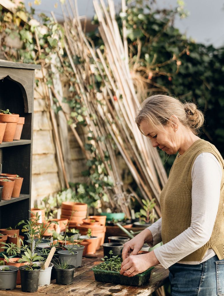 Image may contain: Garden, Nature, Outdoors, Gardening, Adult, Person, Plant, and Gardener