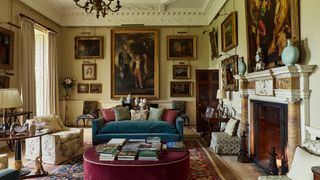 The drawing room at Bywell Hall built in 1752 to designs by James Paine and today stewarded by Victoria Beaumont and her...