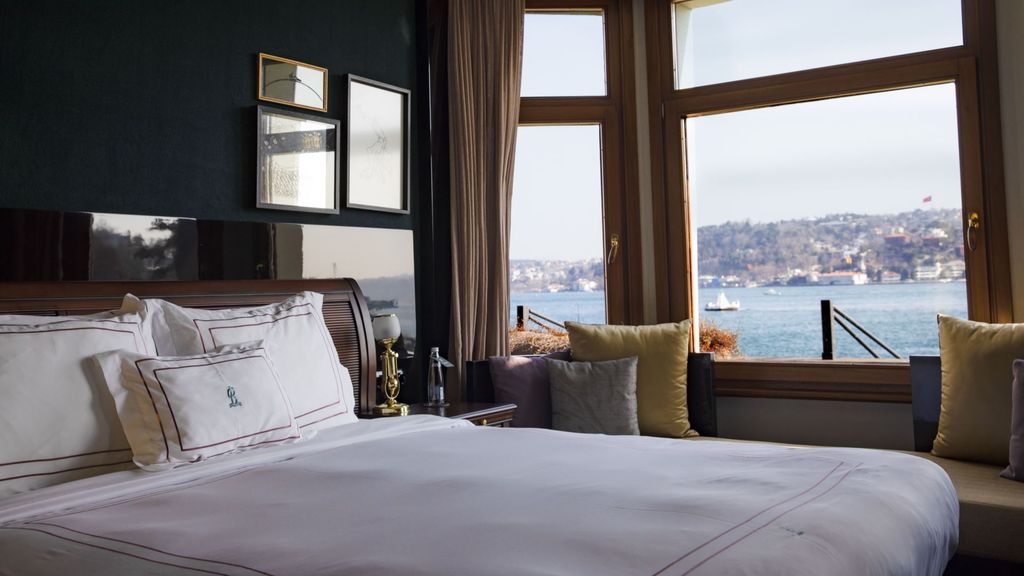 Image may contain Cushion Home Decor Bed Furniture Boat Transportation Vehicle Architecture Building and Penthouse