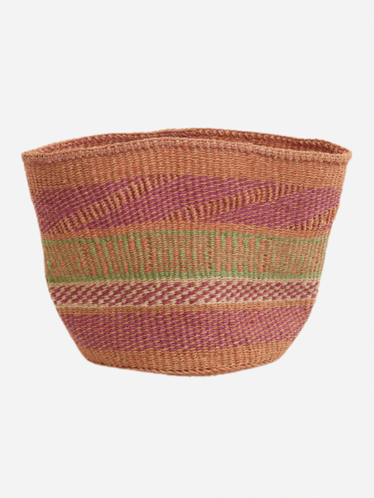 Image may contain: Woven, Basket, Clothing, and Hat