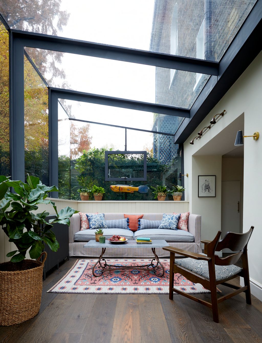 Image may contain Art Painting Chair Furniture Couch Plant Lamp Window Home Decor Rug Indoors and Interior Design