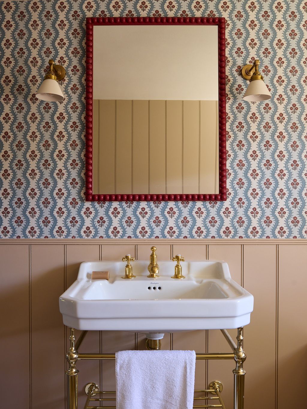 Image may contain Sink Sink Faucet Basin Lamp Indoors and Interior Design
