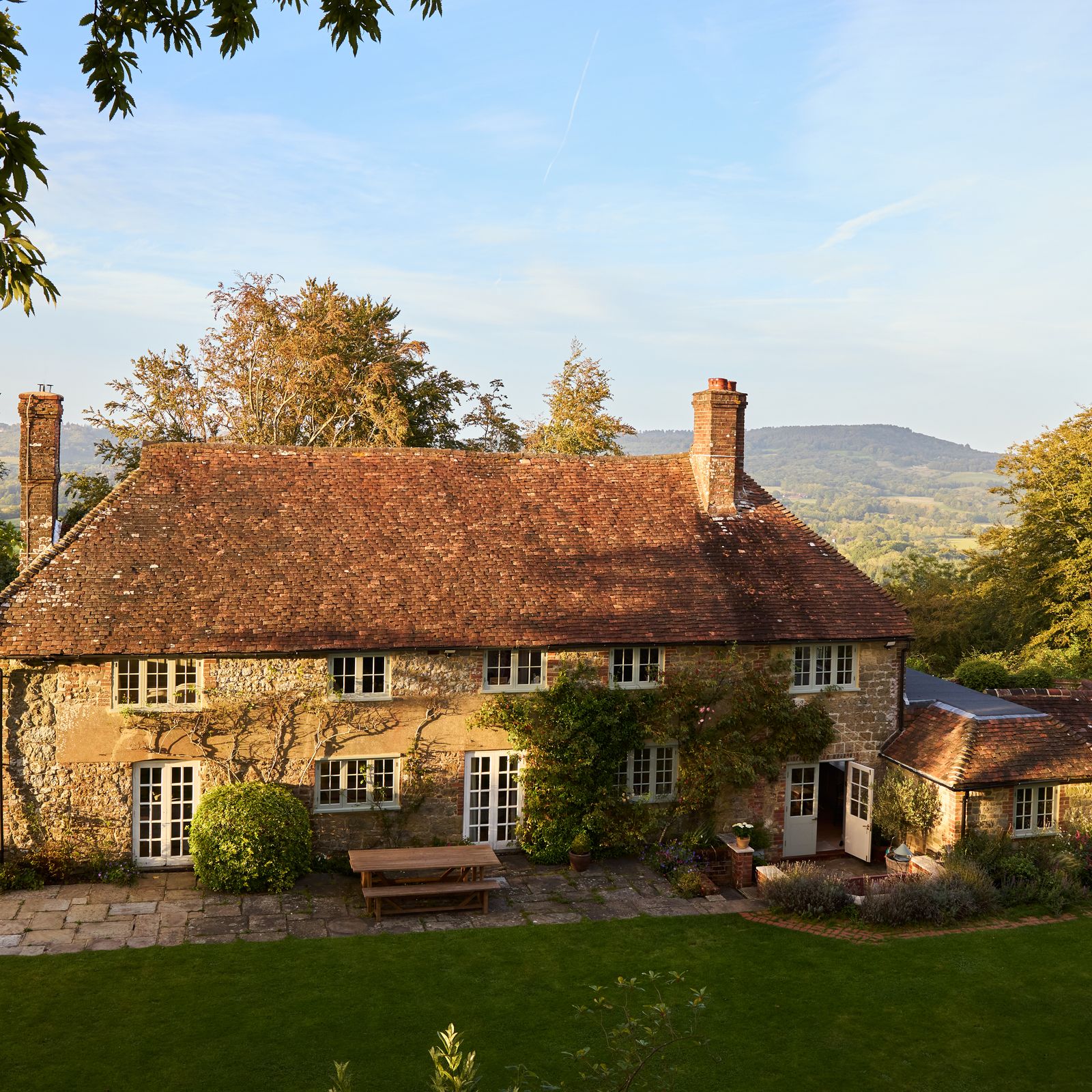 A pretty, centuries-old cottage with magnificent views of the South Downs national park