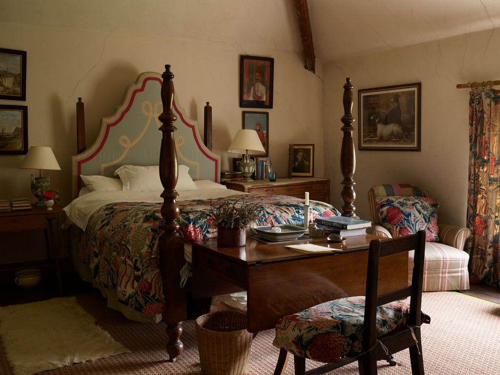 Image may contain Chair Furniture Book Publication Home Decor Lamp Bed Bedroom Indoors Room Art and Painting