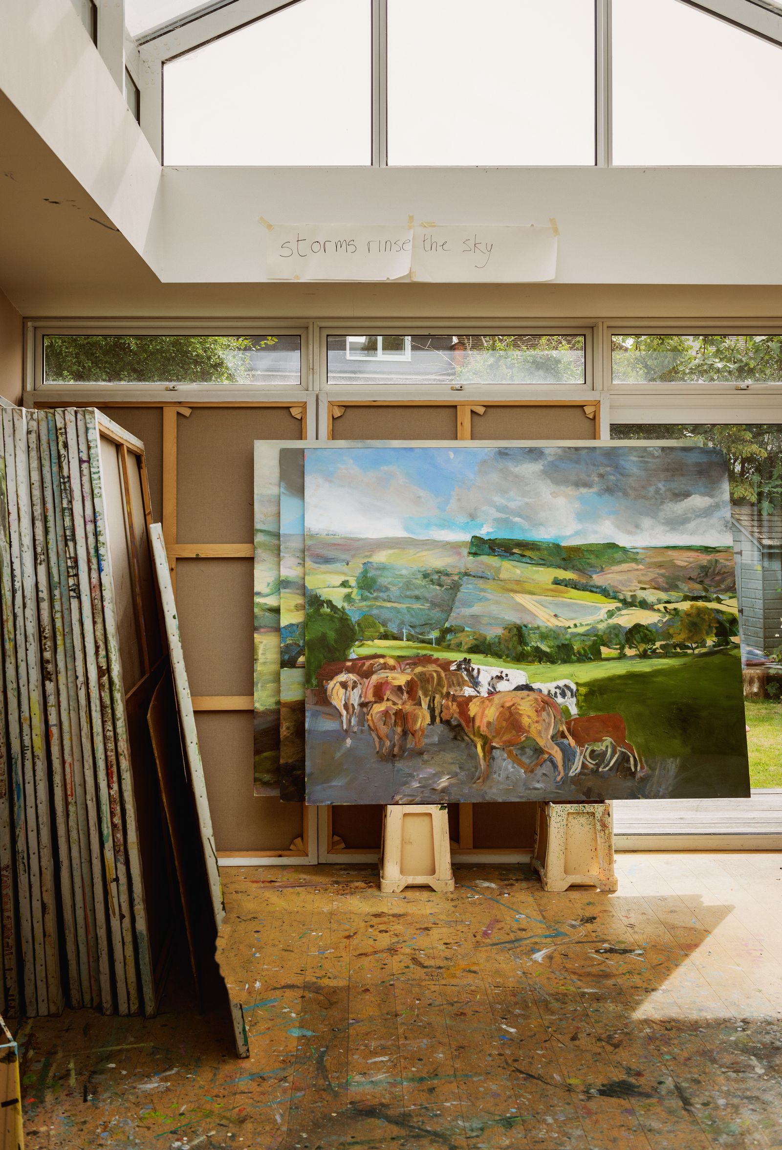 Image may contain Art Painting Floor Window Indoors Interior Design Animal Cattle Cow Livestock and Mammal