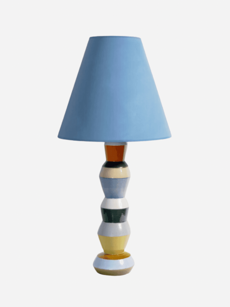 Image may contain: Lamp, Lampshade, and Table Lamp