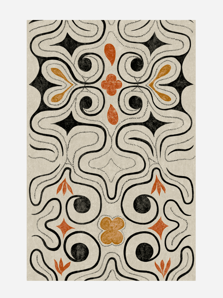 Image may contain: Home Decor, Rug, Face, Head, and Person