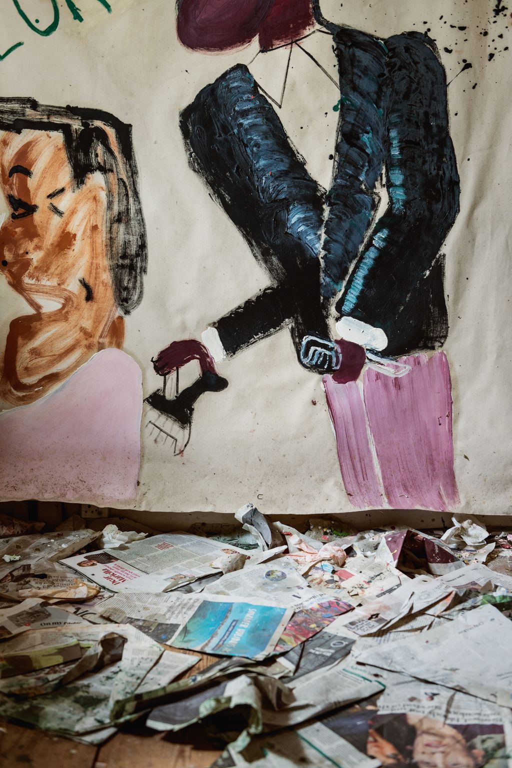 Image may contain Clothing Glove Art Painting and Person