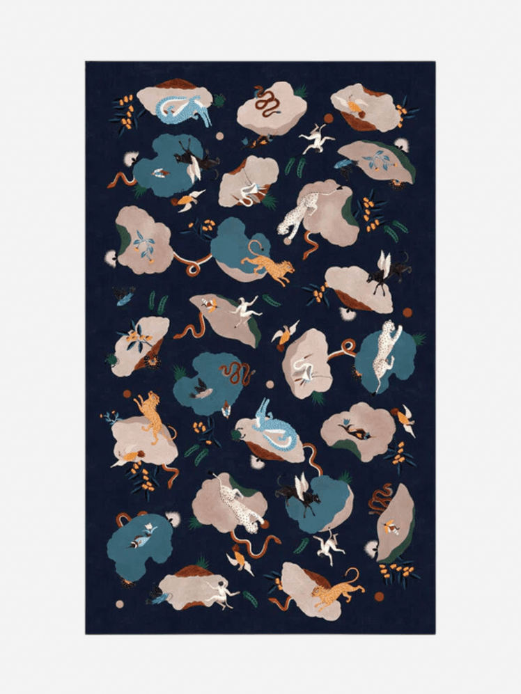 Image may contain: Home Decor, Rug, and Art