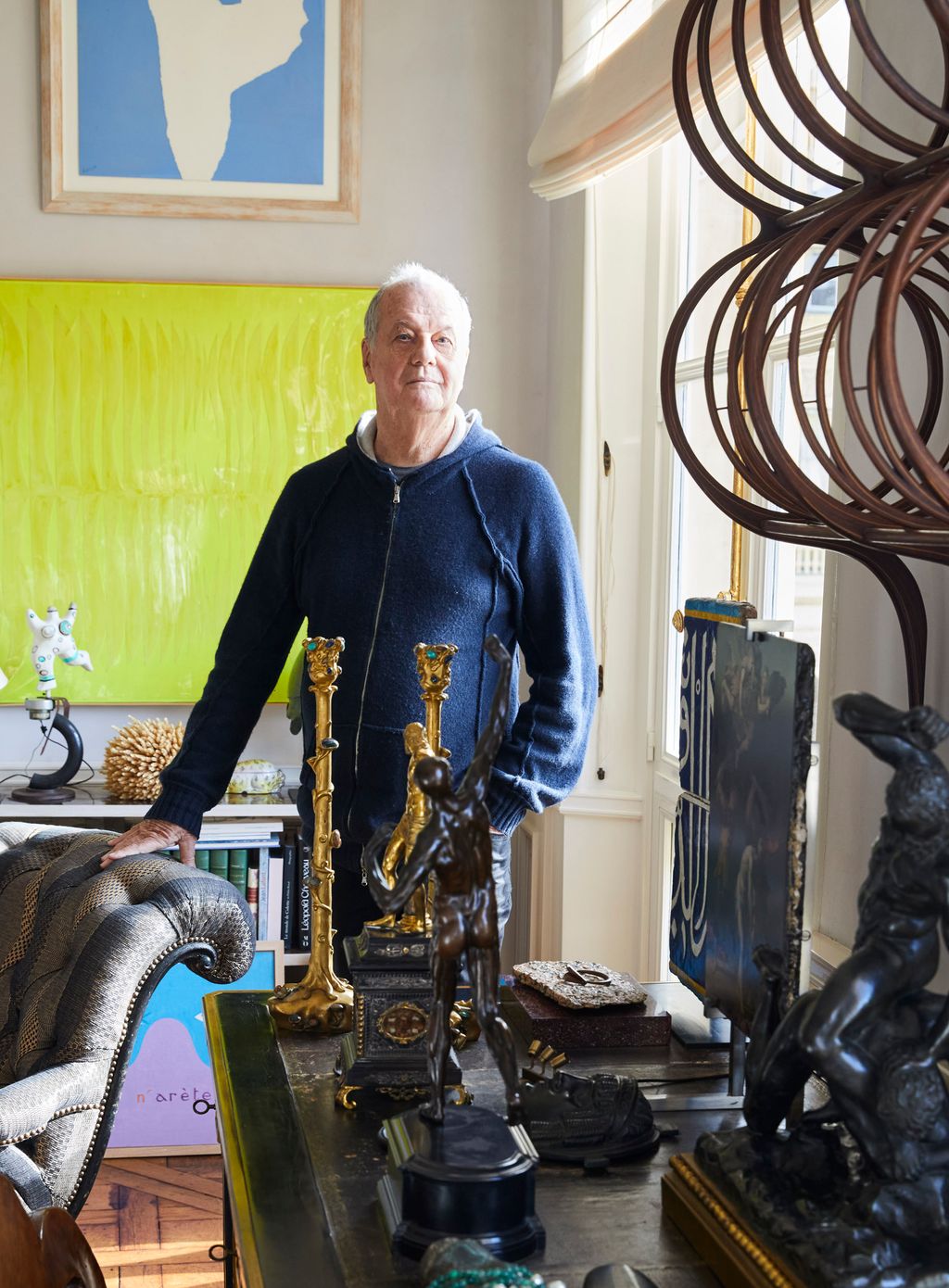 Image may contain Adult Person Art Painting Couch and Furniture