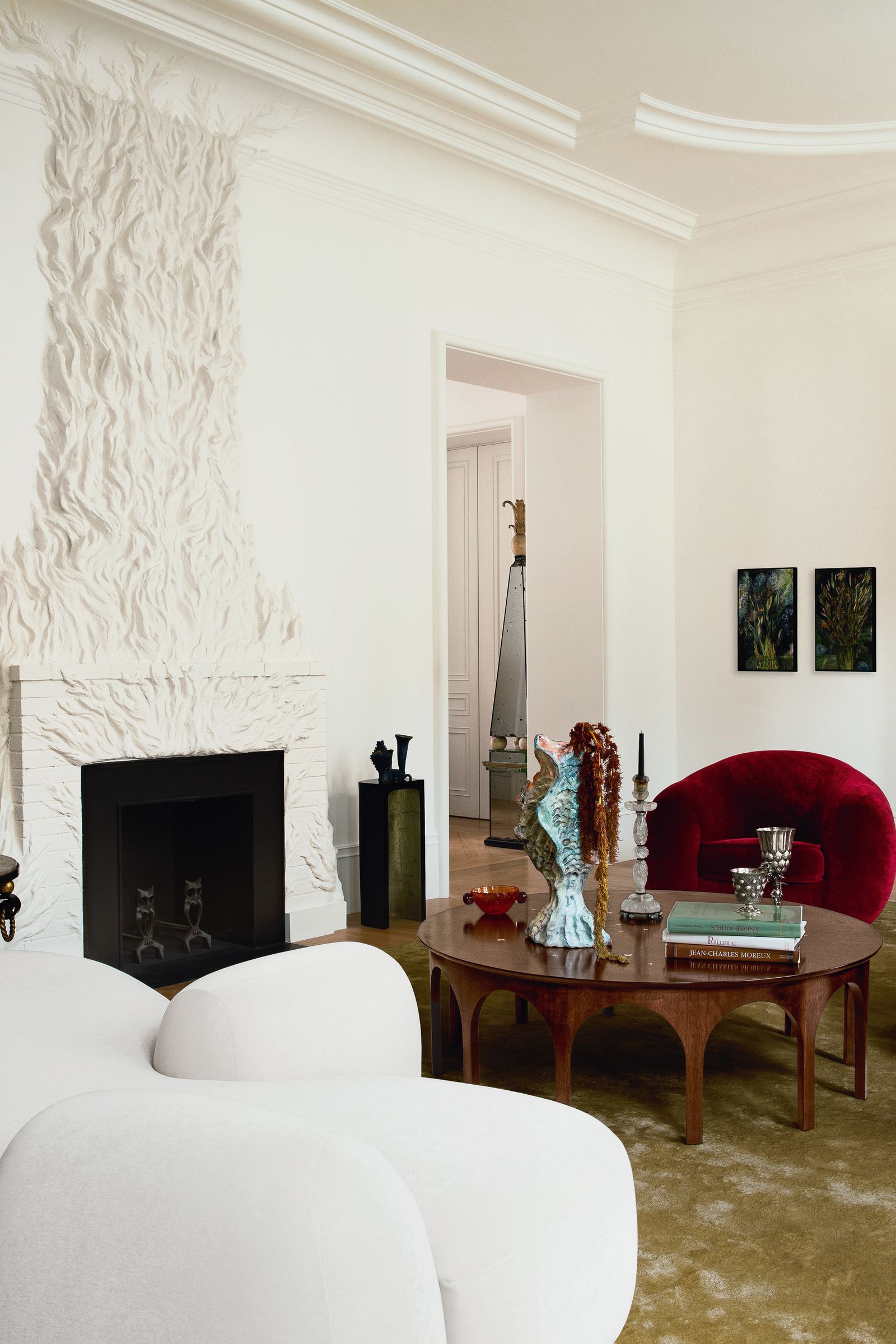 Image may contain Architecture Building Furniture Indoors Living Room Room Lamp Book Publication and Home Decor