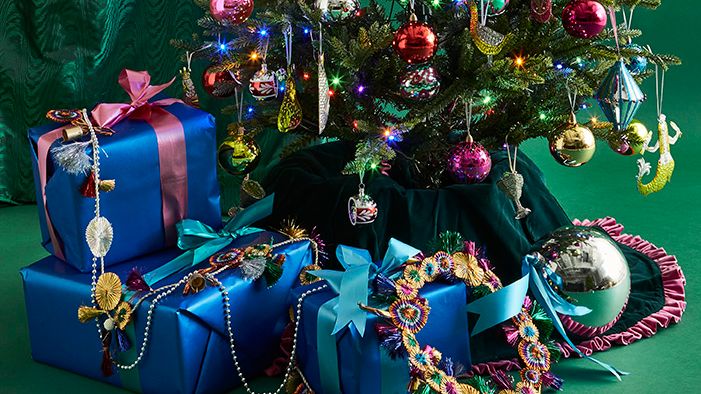 Image may contain: Christmas, Christmas Decorations, Festival, Christmas Tree, Christmas Tree Ornaments, Accessories, and Bag